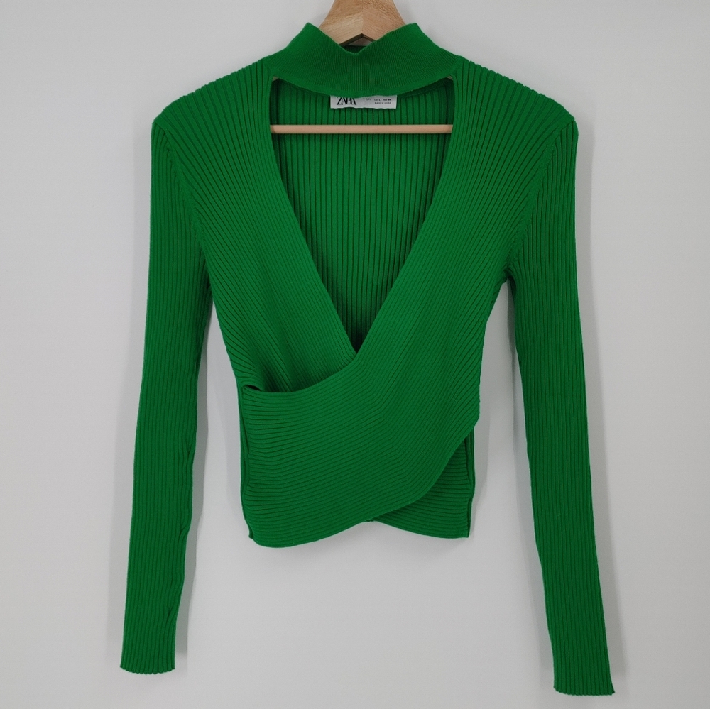 Zara Cut Out Wrapped Sweater